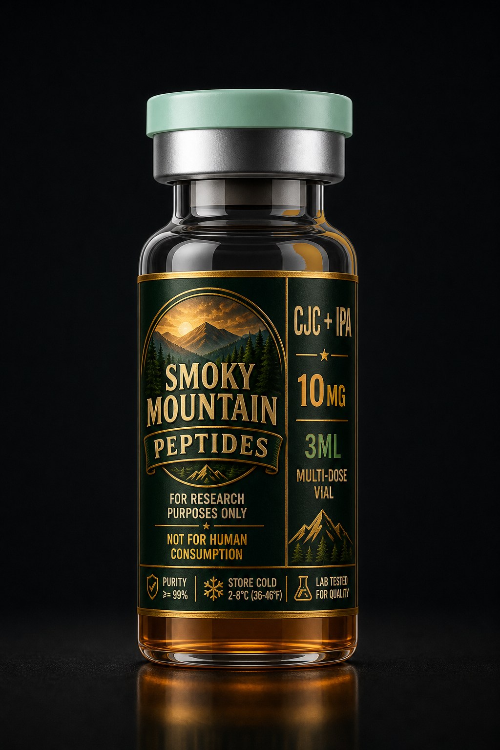 CJC / Ipamorelin vial mockup